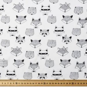 Halo Bassinet Sheet – Foxes and Racoons